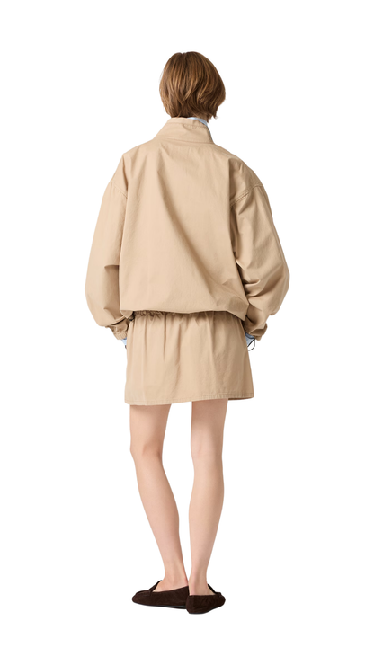 Washed Gabardine Miniskirt in Cord