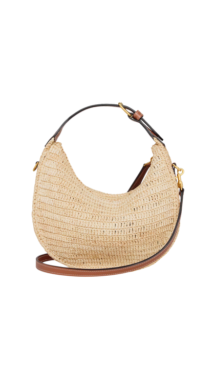 Teen Celine Lulu in Raffia and Natural Calfskin
