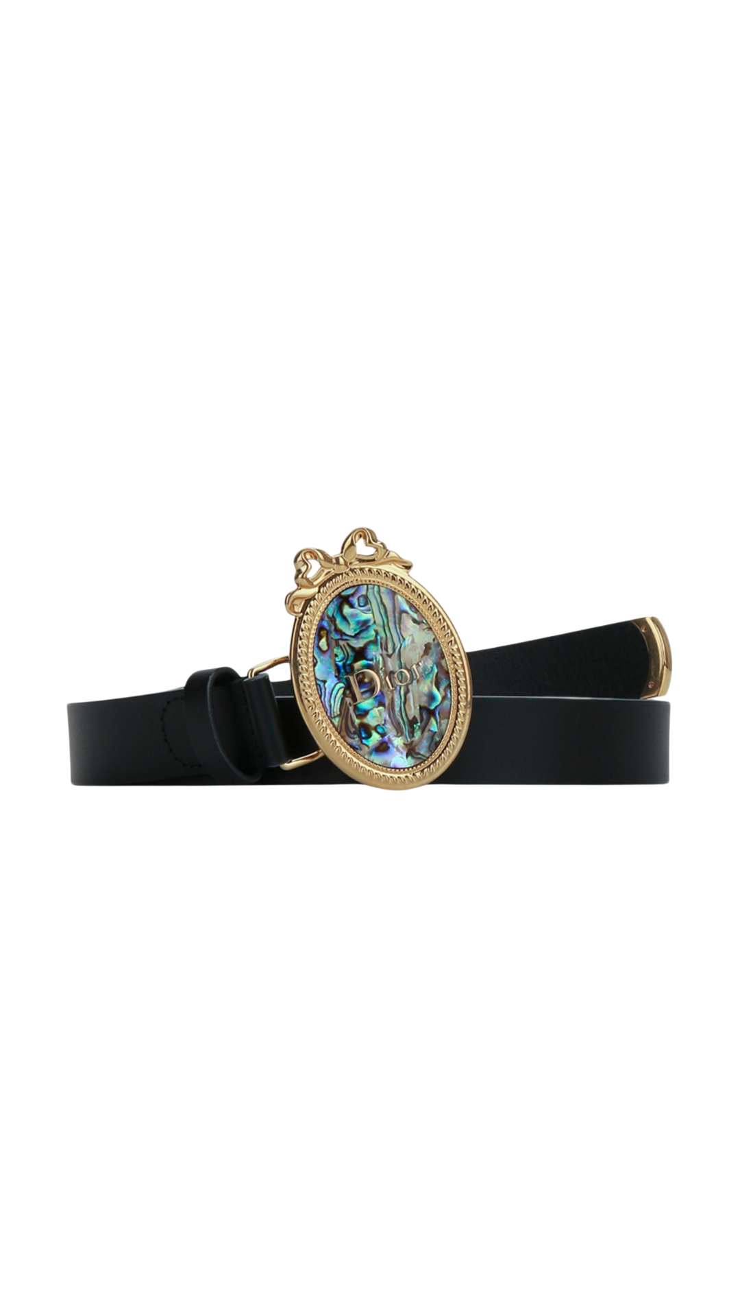 Dior Médaillon Belt in Black Smooth Calfskin