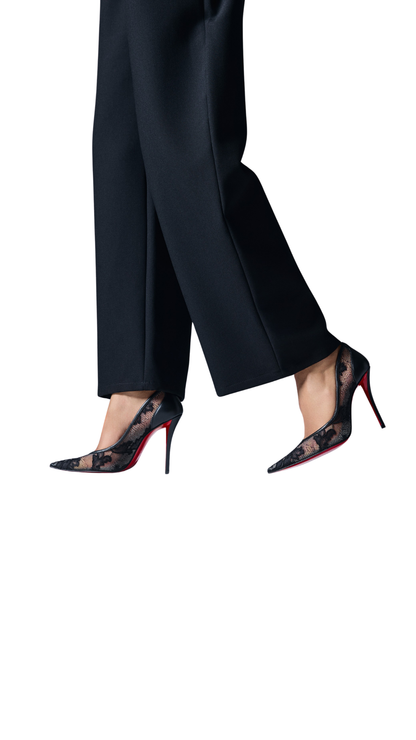 Miss Z Mesh in Mesh and lace - Black