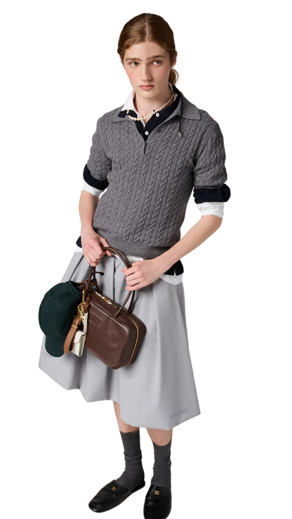 Beau in Briarwood Leather Top-Handle Bag