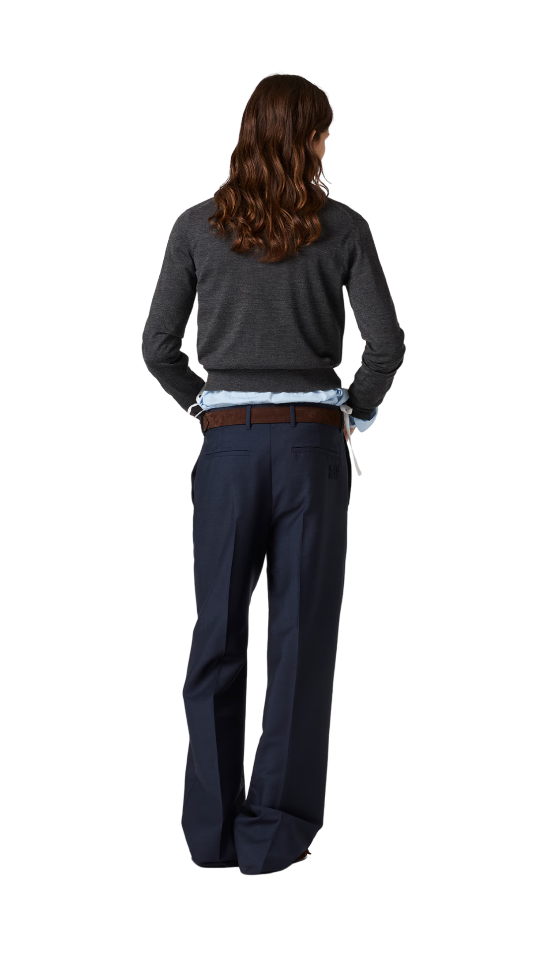 Wool Cardigan in Anthracite Gray