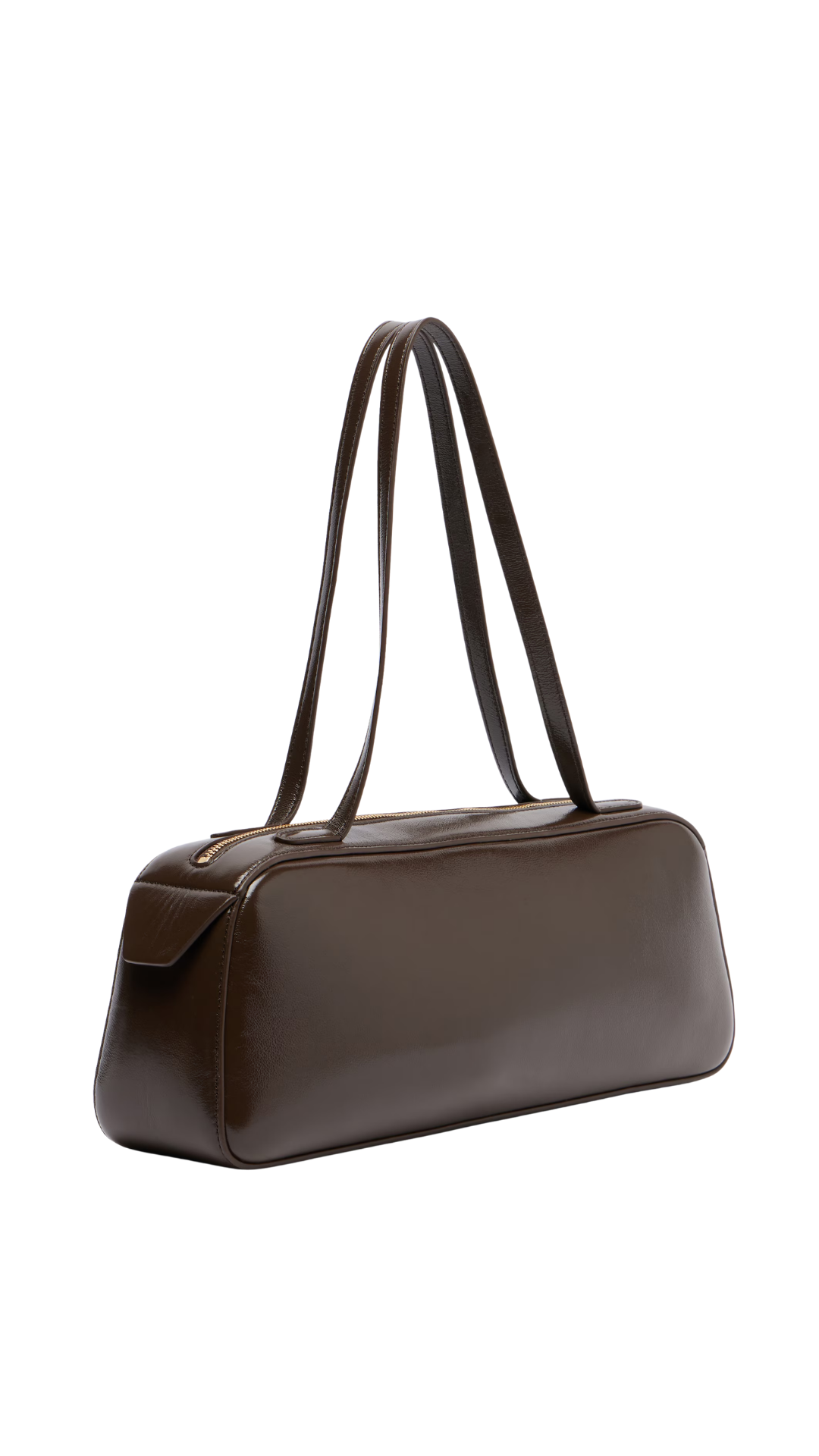 Simona Shoulder Bag in Brown Leather