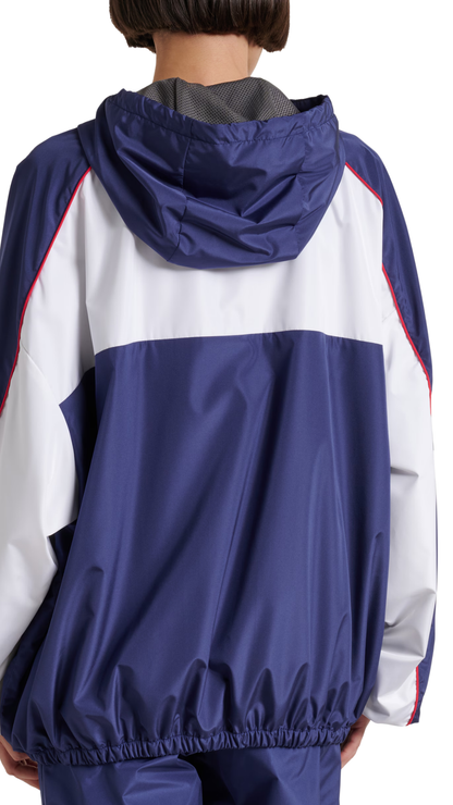 Miu Miu x New Balance Poplin Track Jacket in Blue