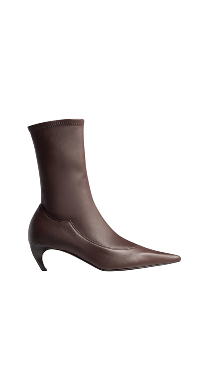 Valerie Mid-Calf Boot in Chocolate