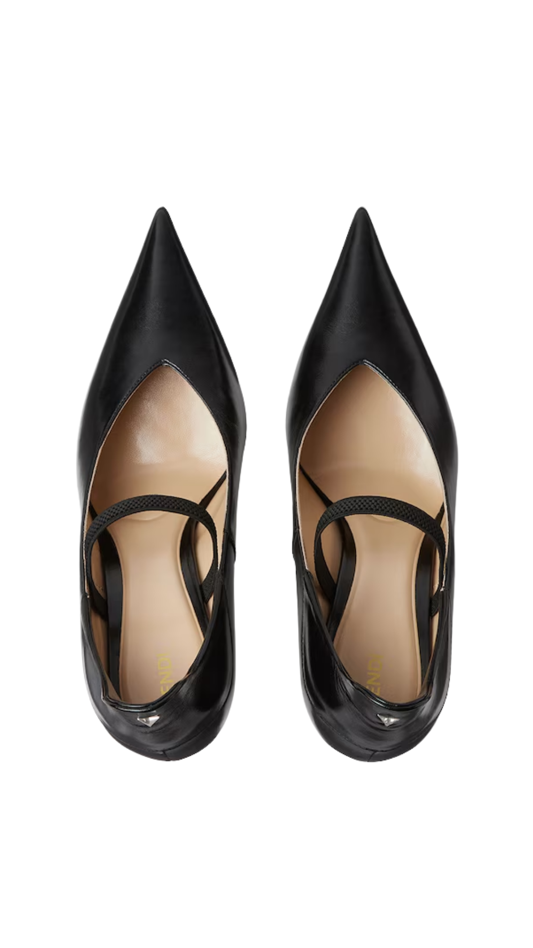 Fendi Illusion Black Leather Pumps