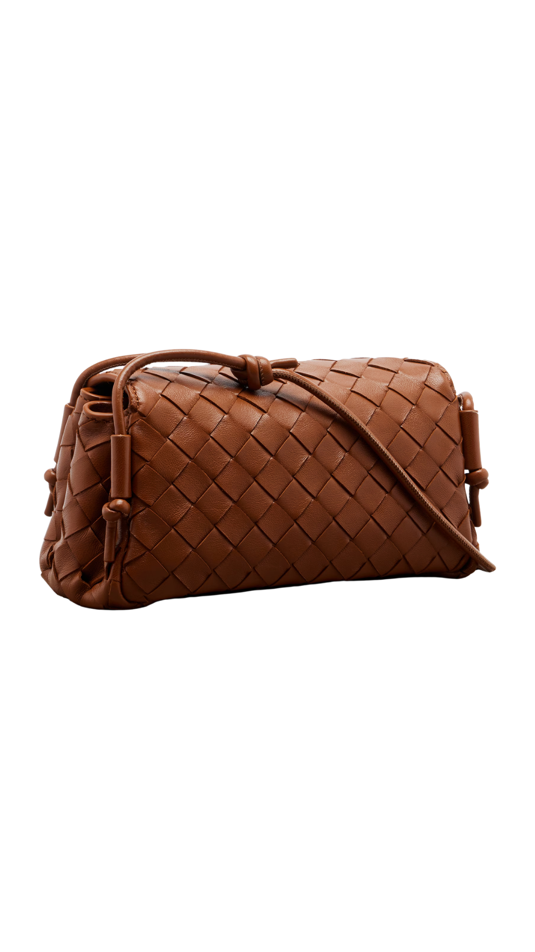 Notturno Pouch in Brown Intrecciato Nappa Leather