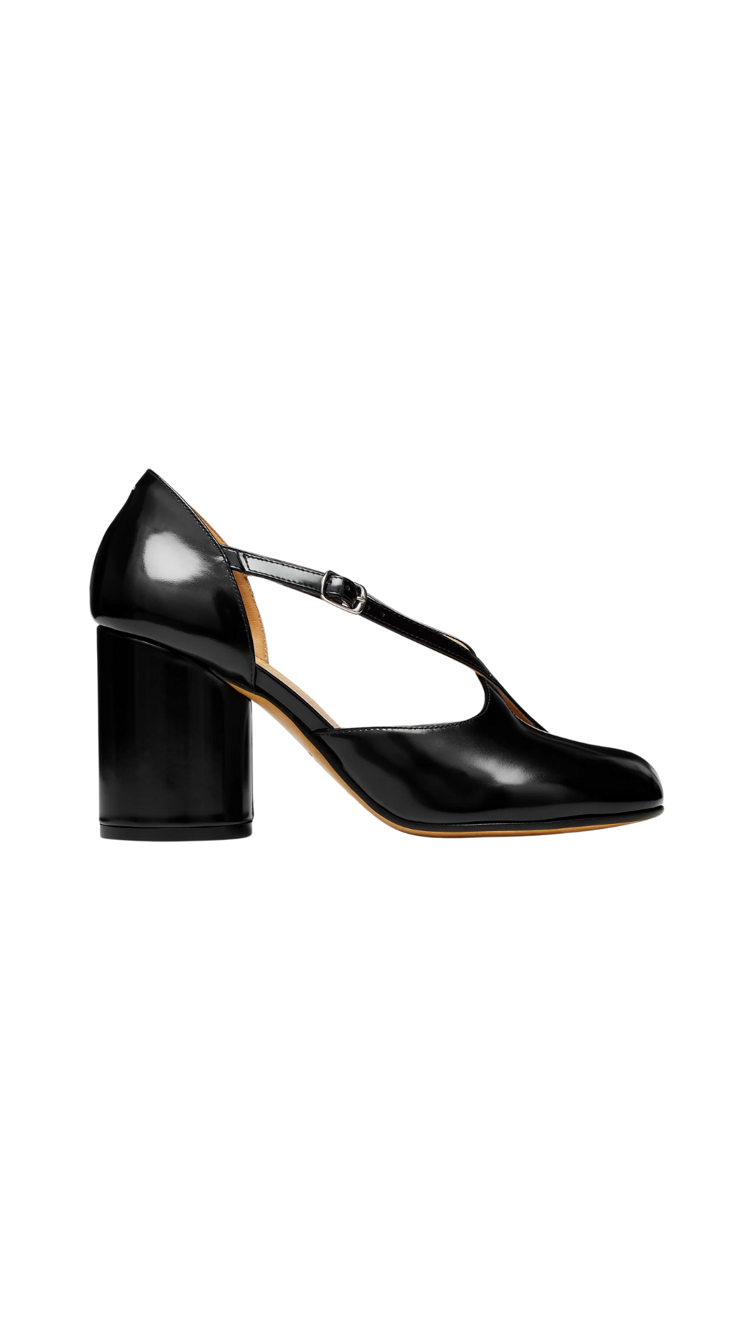 Sandalias de tacón Tabi en negro
