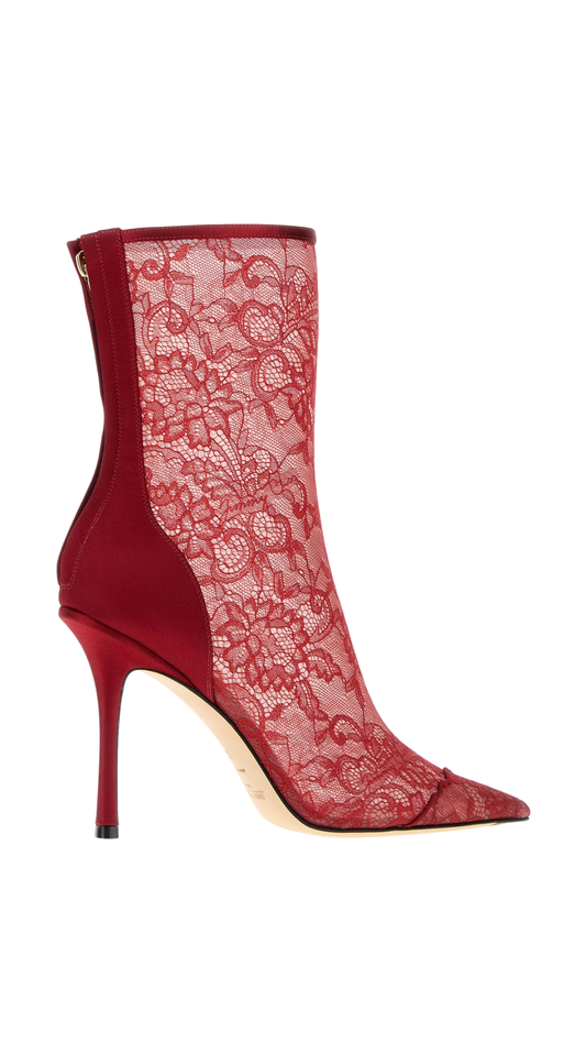 Faiz Ankle Boots in Red