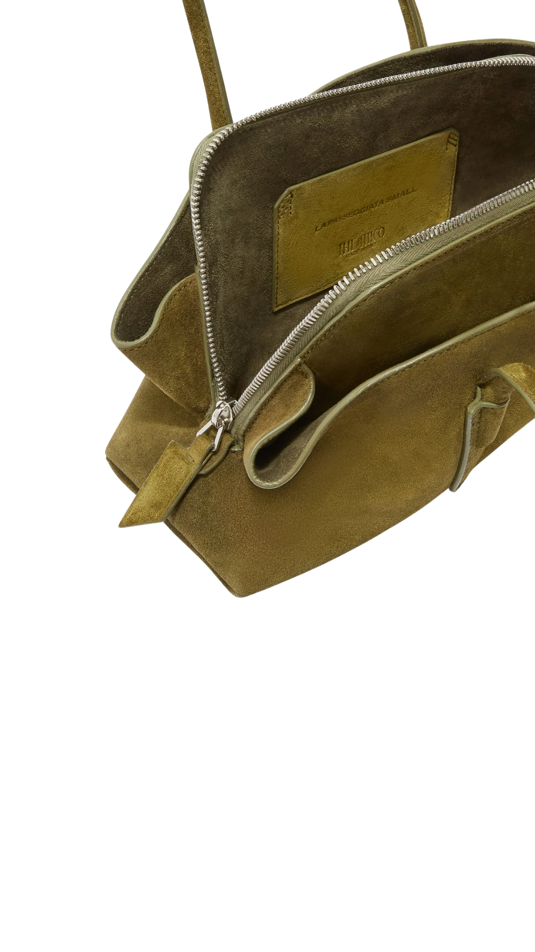 La Passeggiata Small Khaki Top Handle