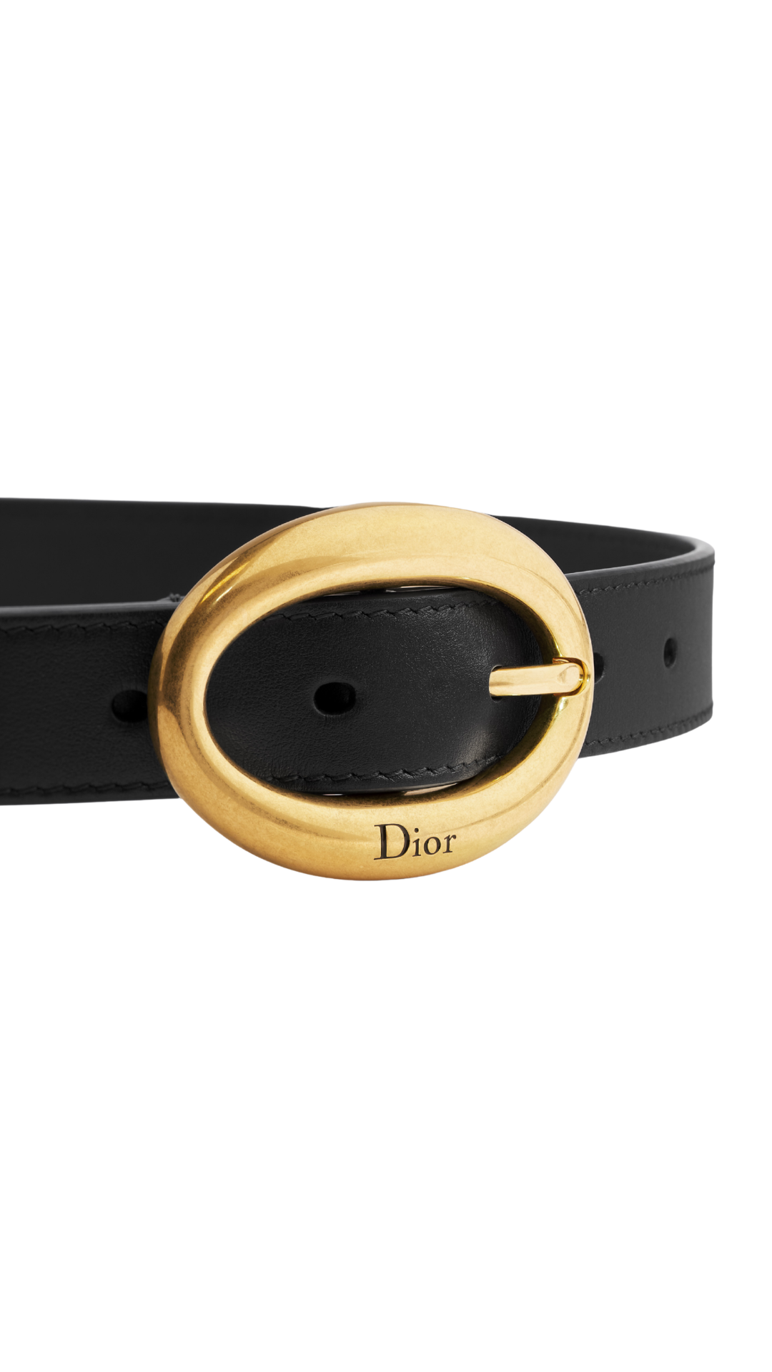 Légende Belt in Black Smooth Calfskin, 25 MM