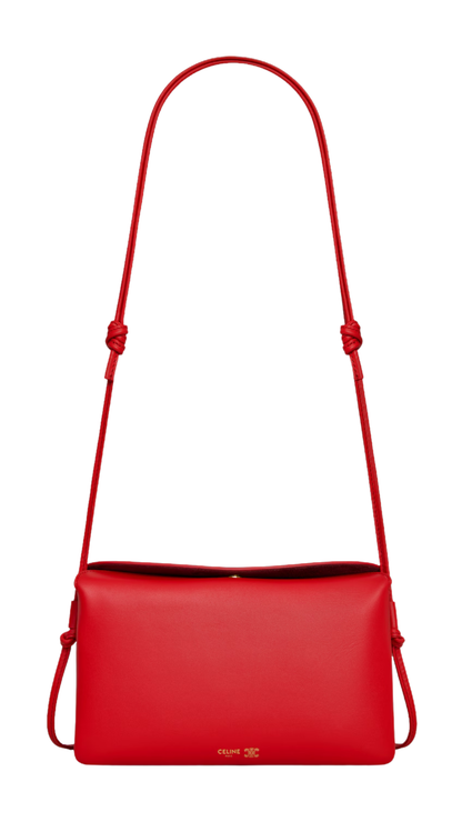 Trio Flap in Smooth Lambskin in Ultra Red