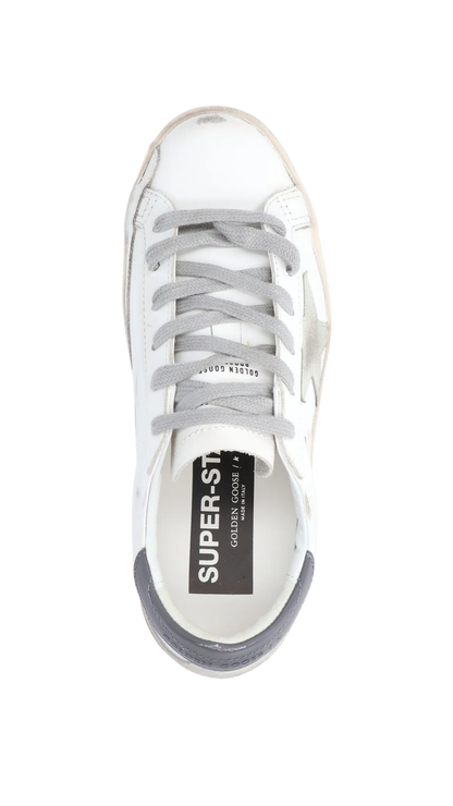 Super Star Lace-Up Sneakers in White Upper
