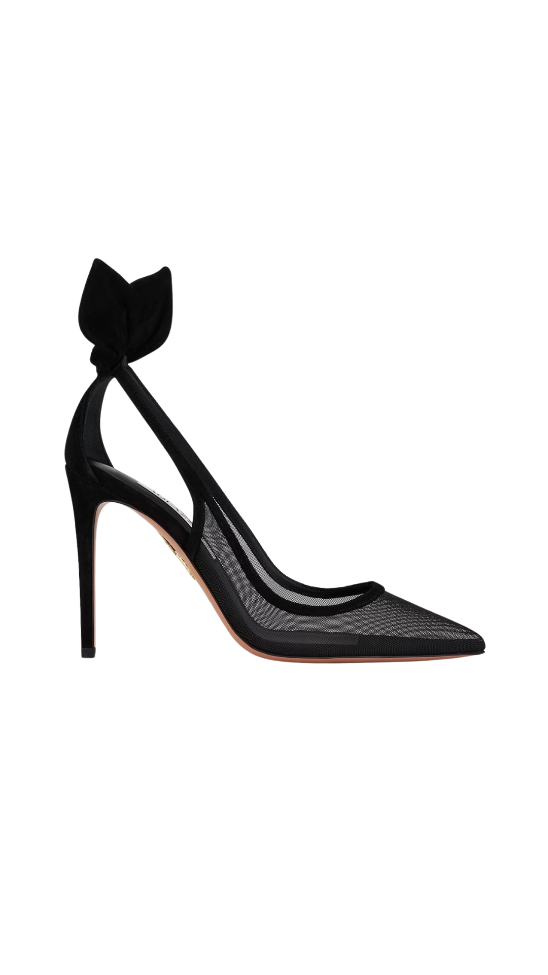 Bow Tie Mesh Pump 105 in Black