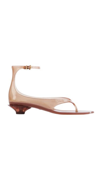 Jelly Sandal in Sunny Brown