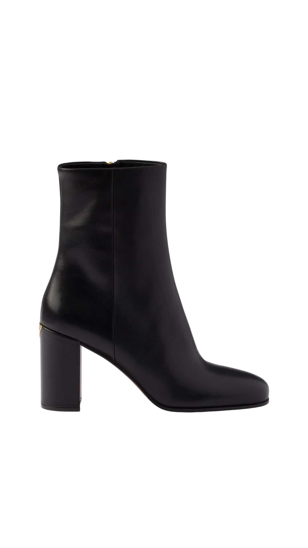 Leather Booties in Black