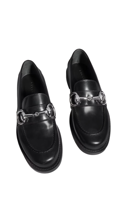 Boulevard Loafer in Black Shiny Leather