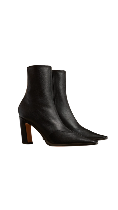 Nevada Stretch High Boot in Dark Brown Nappa Leather