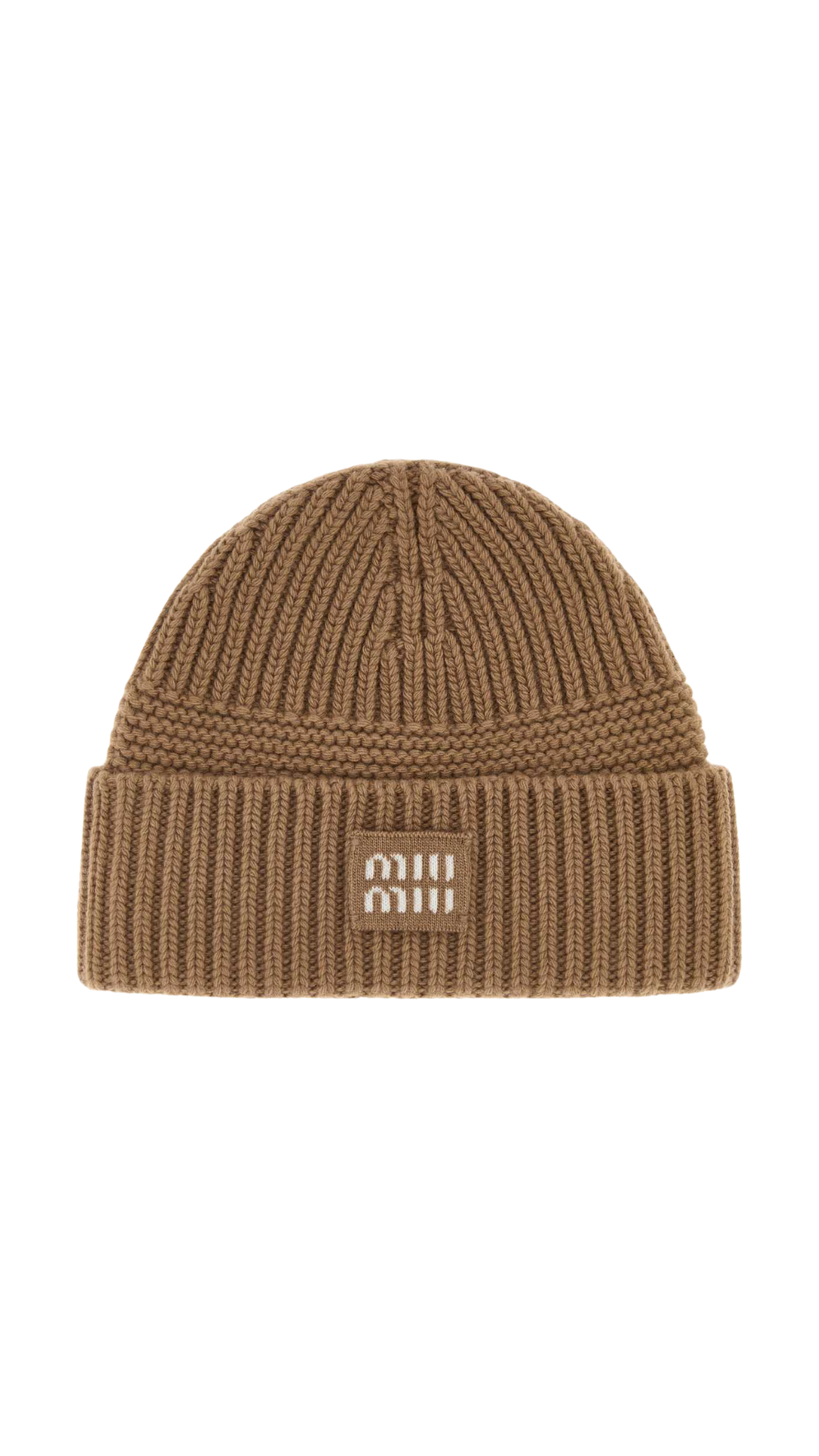 Wool and Cashmere Beanie in Beige