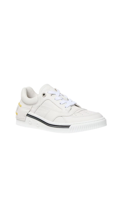 Fendi Fender Trainers in White Leather Low-Tops