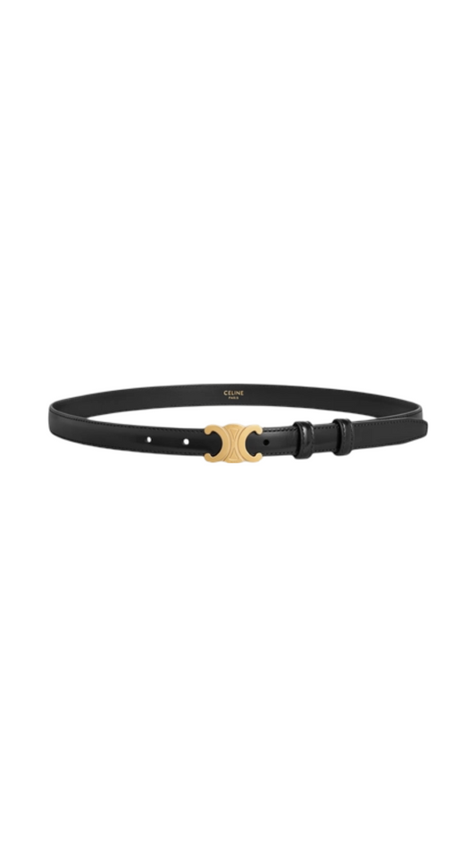 Small 18MM Triomphe Belt in Black