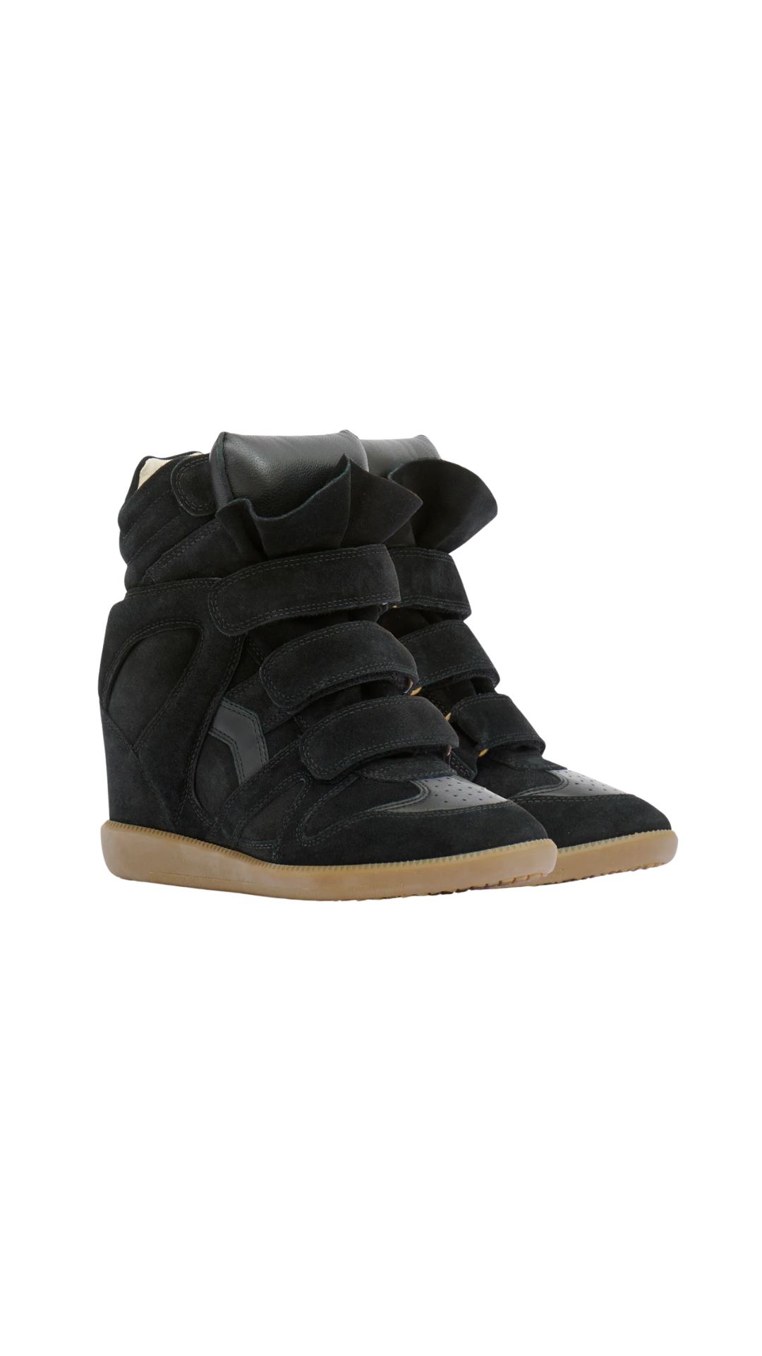Bekett Sneakers in Black Bekett Leather Wedge Sneakers