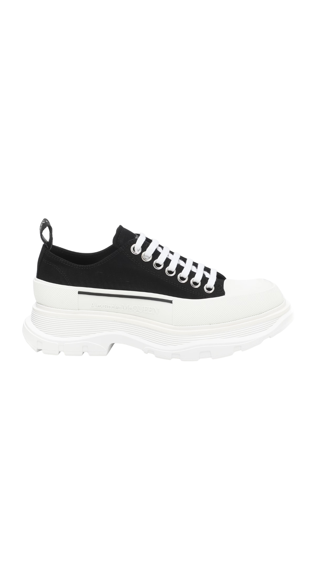 Tread Slick Canvas Platform Sneakers in Black