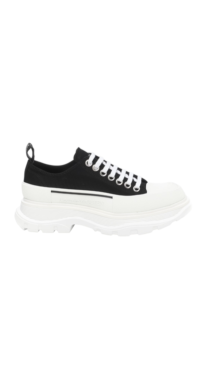Tread Slick Canvas Platform Sneakers in Black