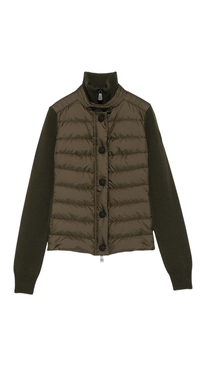 Wool and Nylon Blend Jacket in Green