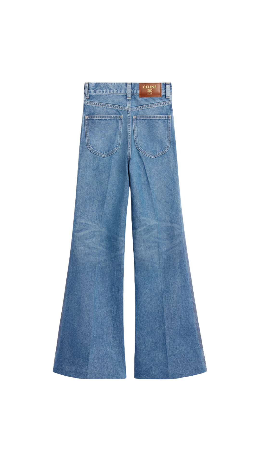 Flare Jeans 003 in Honey Blue Wash Cotton Twill
