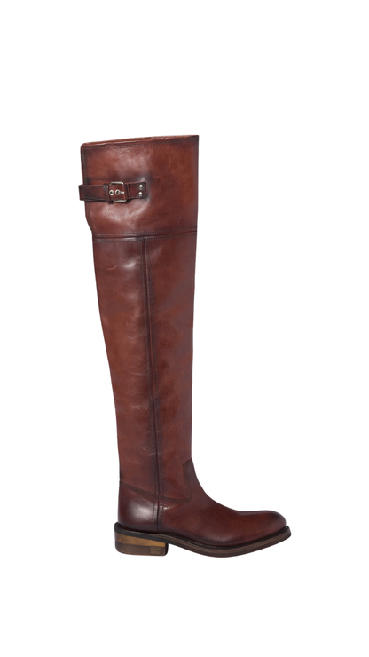 Leather Boots in Coffee
