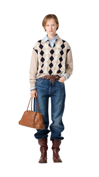 Cashmere Polo Sweater Beige