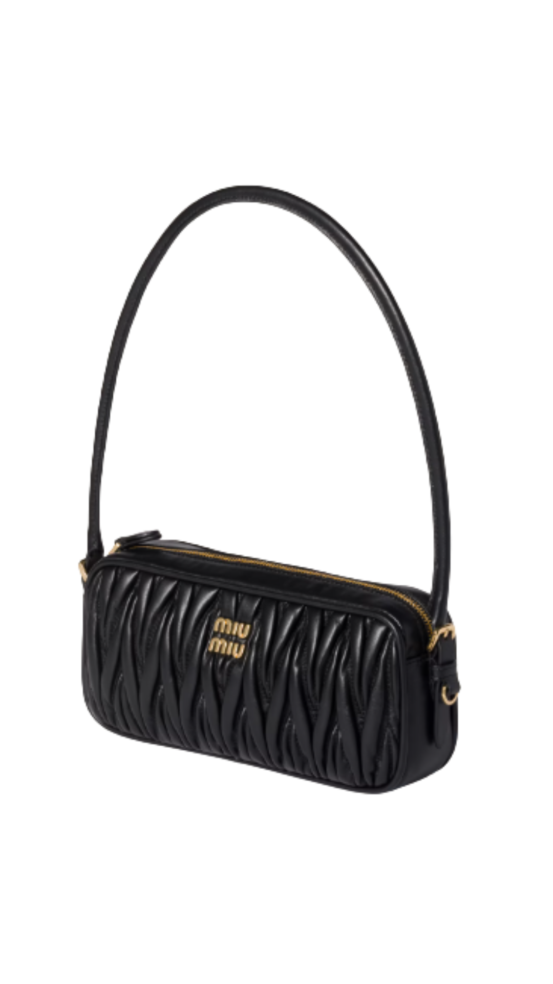 Matelassé in Black Nappa Leather Pouch