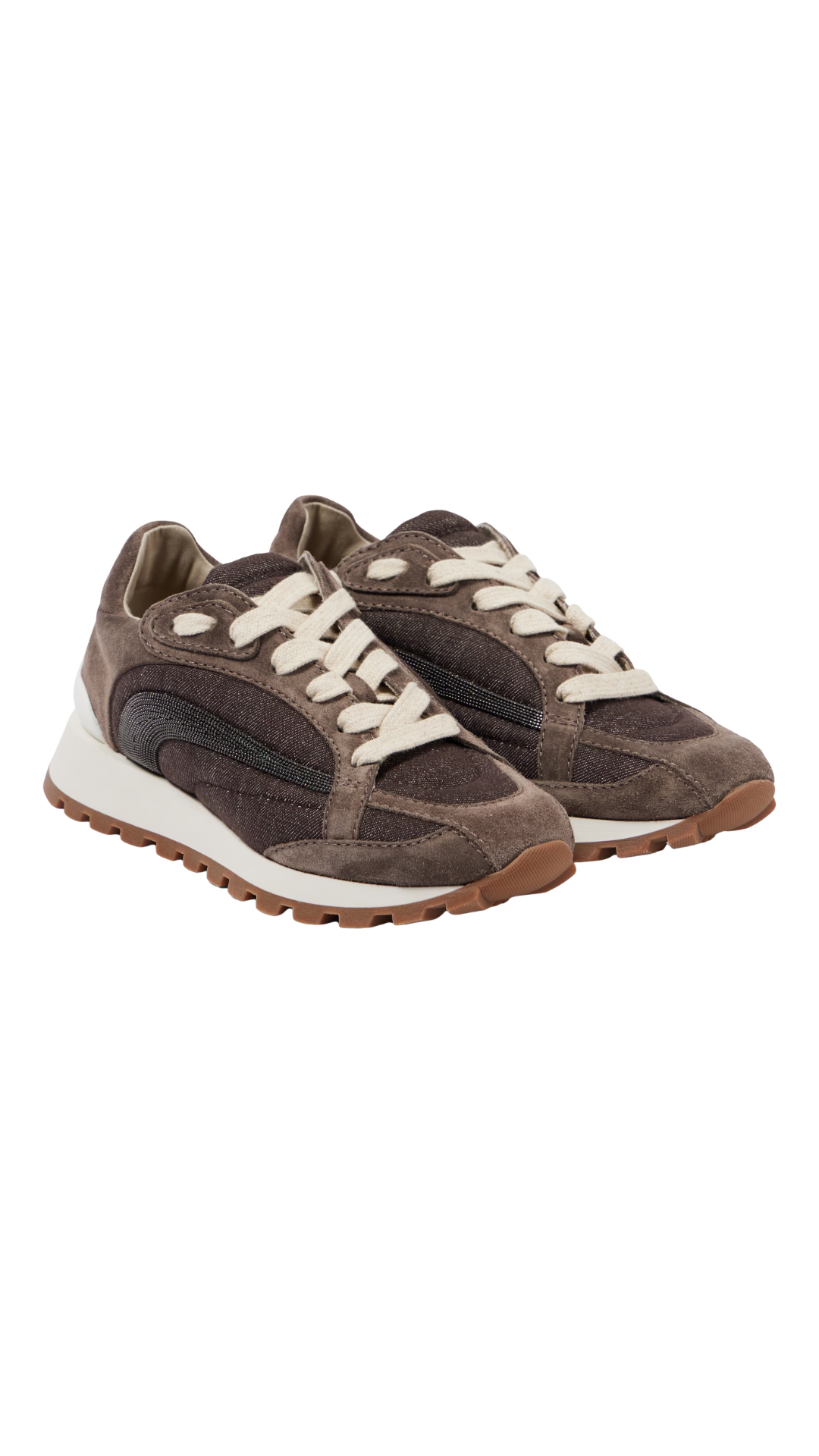 Suede Sneakers in Brown