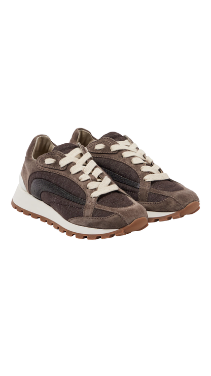 Suede Sneakers in Brown