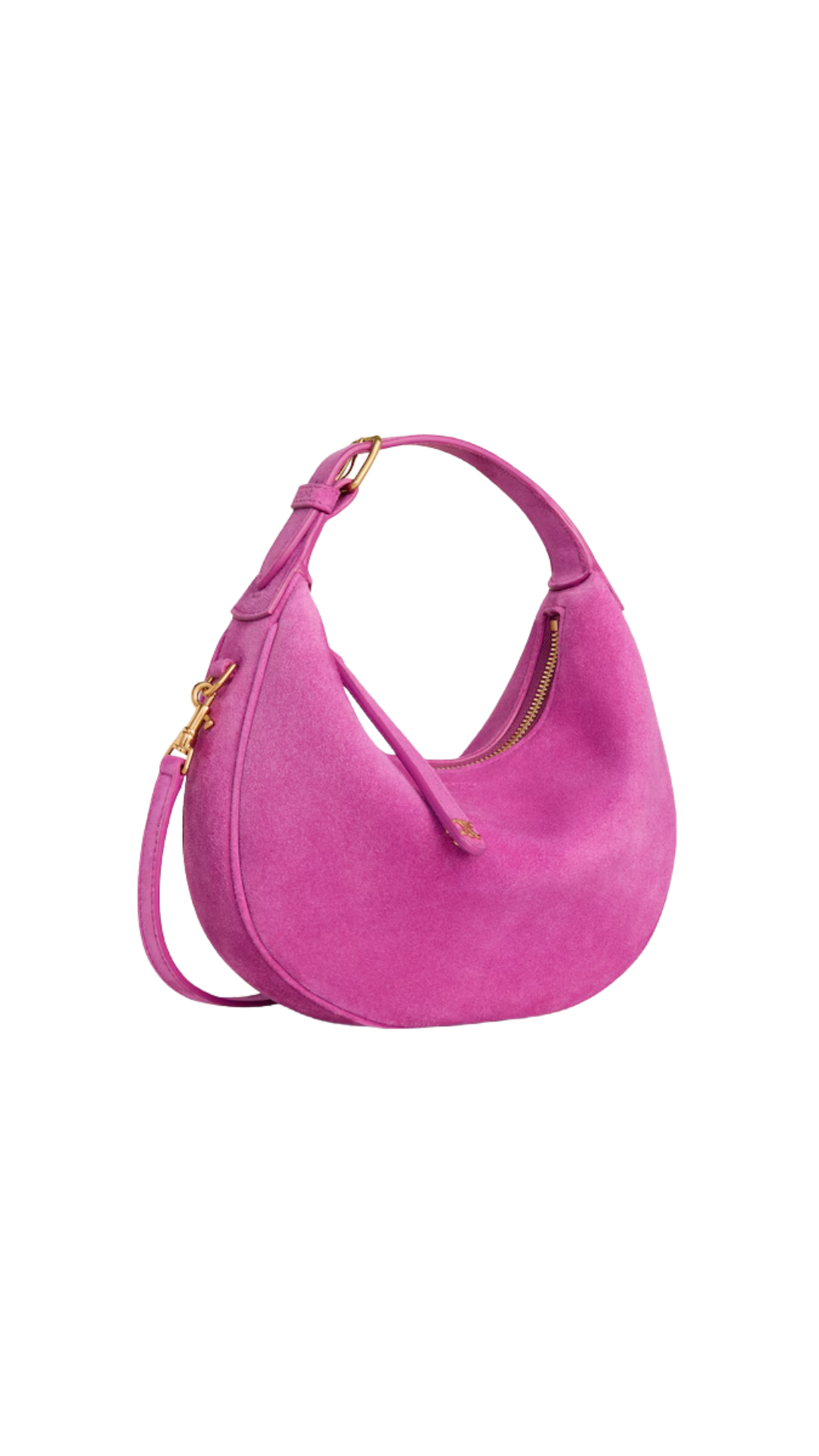 Teen Celine Lulu in Magenta Suede Calfskin