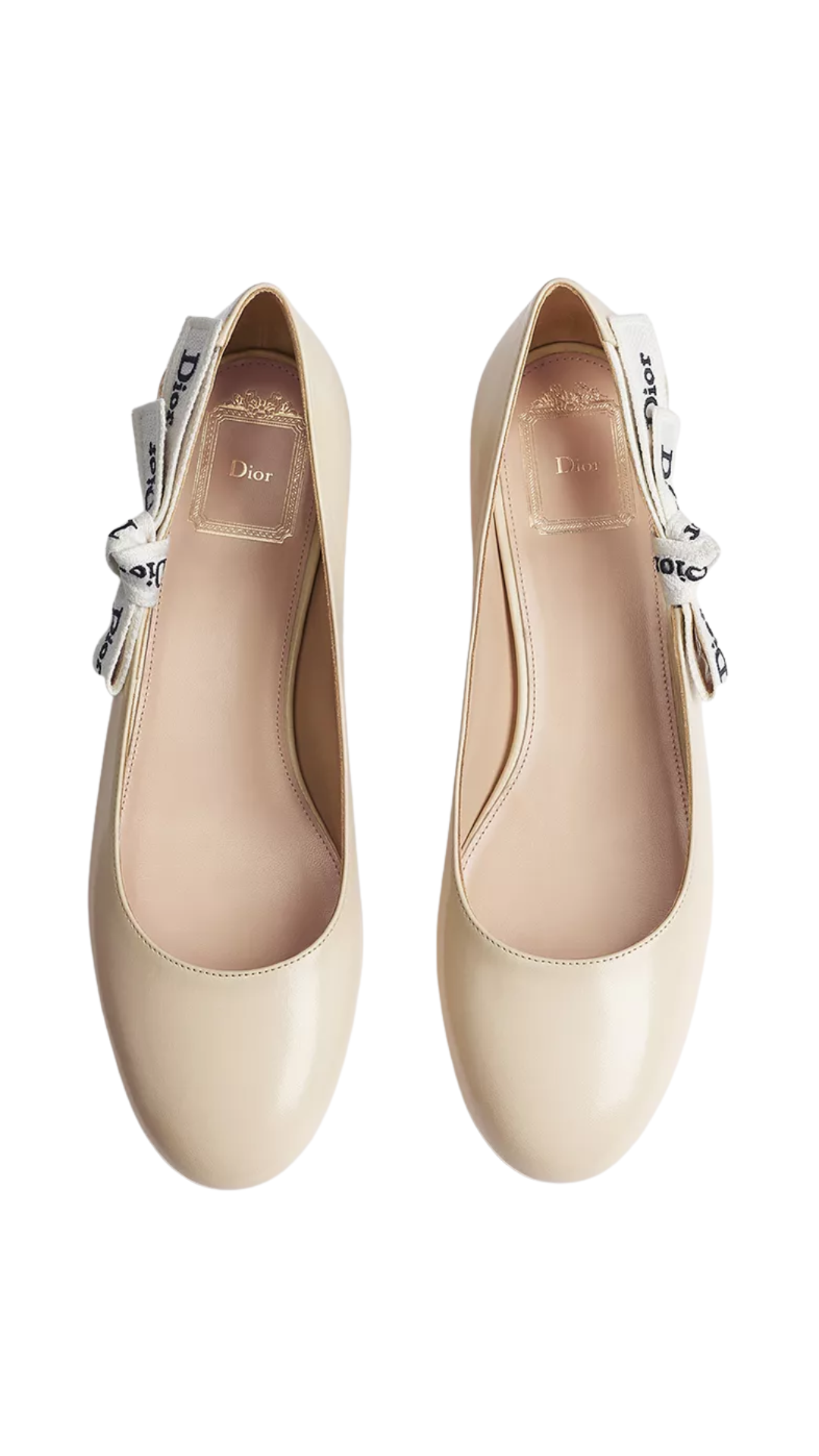 J'Adior Ballet Flat in Trench Lambskin