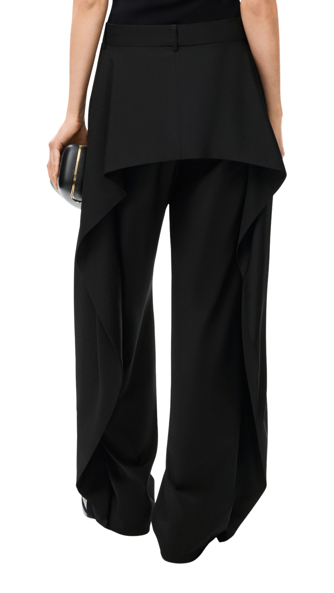 Trousers in Black Wool