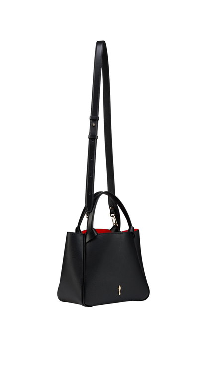 Bettina mini Tote Bag - Grained Calf Leather - Black