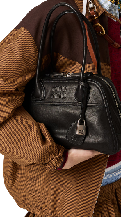 Vivant Nappa Leather Bag in Black