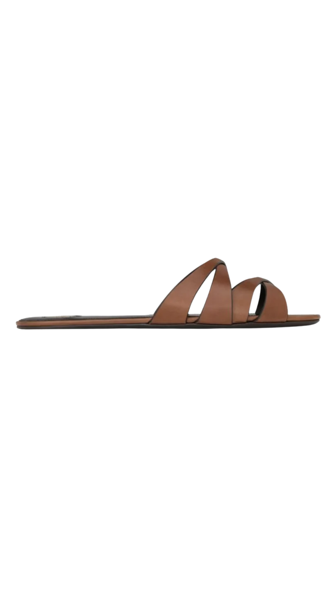 Chandelle Sandal in Brown Smooth Leather