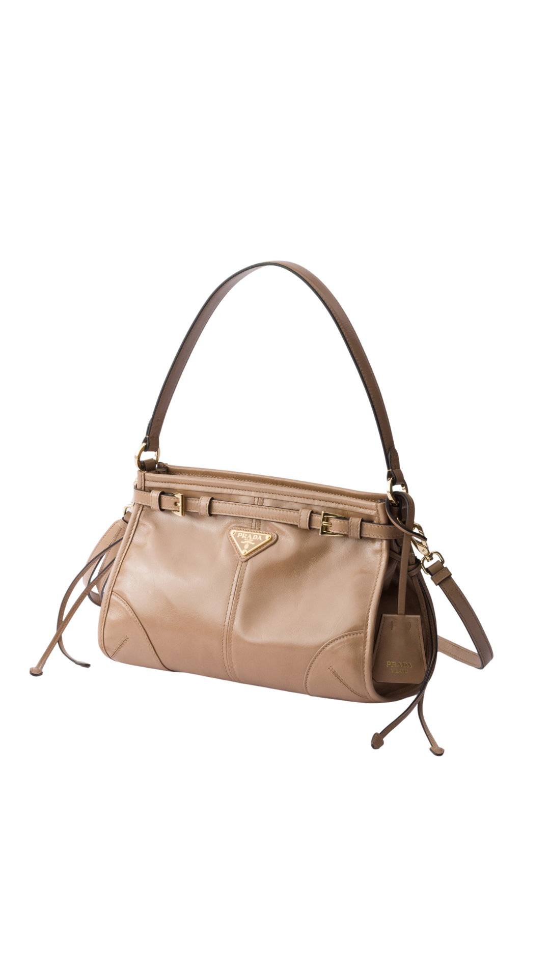 Bonnie Small Leather Handbag in Cameo