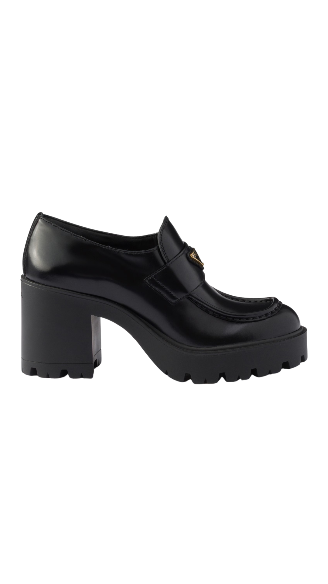 Brushed Leather Loafers in Black