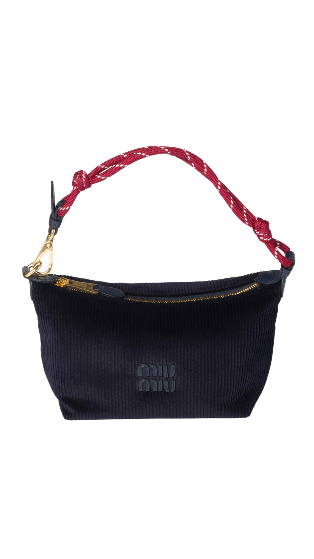 Corduroy Pouch Navy Blue/Amaranth