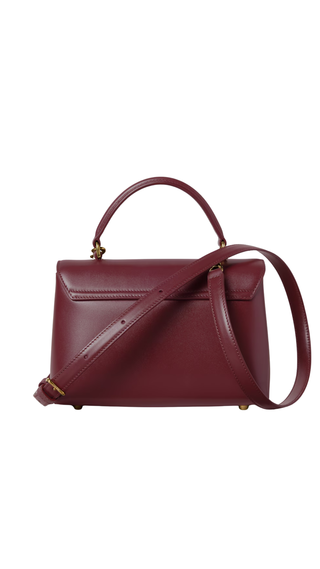 Teen Nino Bag in Syrah Smooth Satinated Calfskin with Enamel Closure