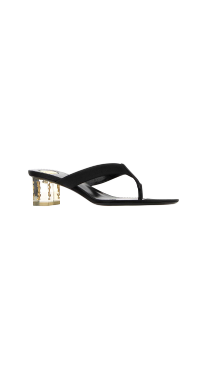 Fida Sandals in Black Leather