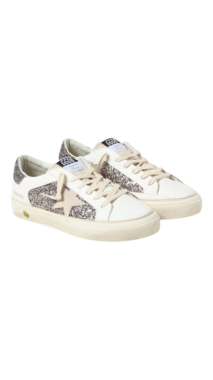 Super-Star Glitter with Suede and Leather