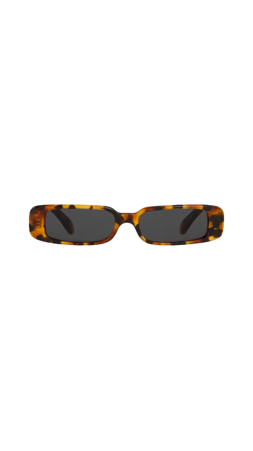 Rectangular S343 Sunglasses in Havana Acetate