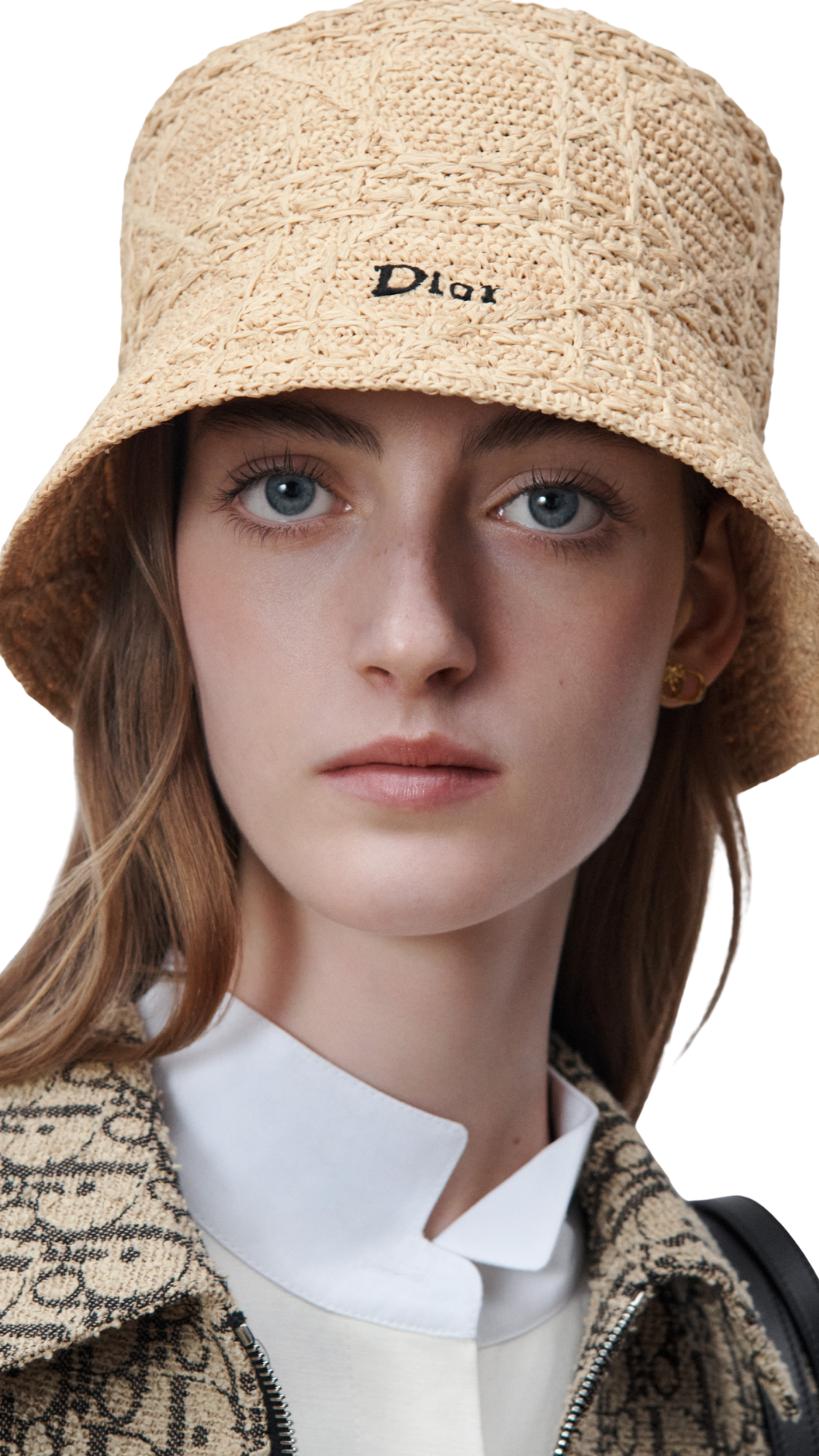 Dioriviera Cannage Teddy-D Small Brim Bucket Hat