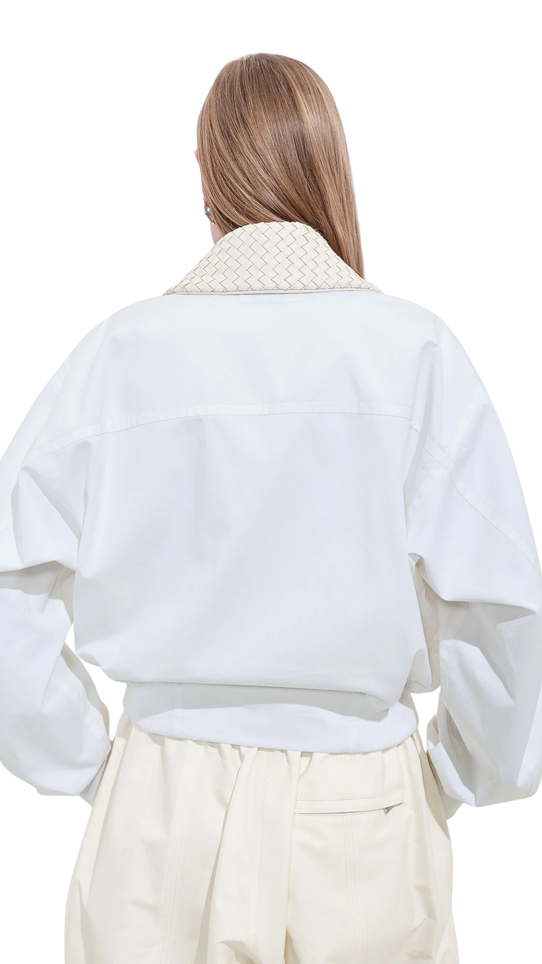 Cotton Blouson in White